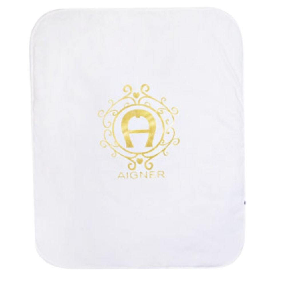 Aigner Baby Blanket White