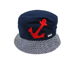 Il Trenino Baby Hat Navy With Red Anchor