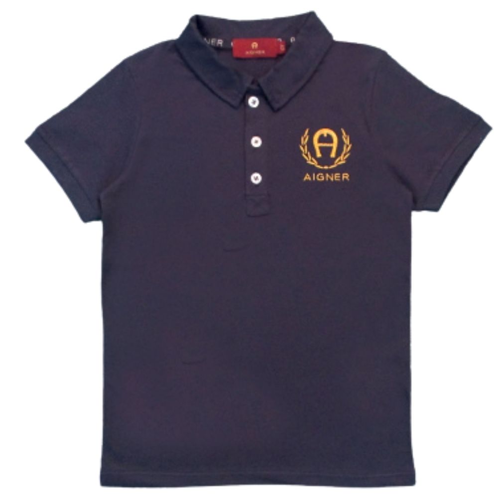 Aigner Polo Navy With Gold Logo