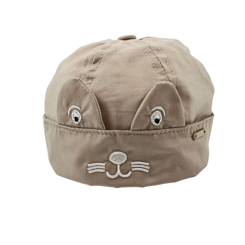 Il Trenino Baby Hat Puppy Face Beige