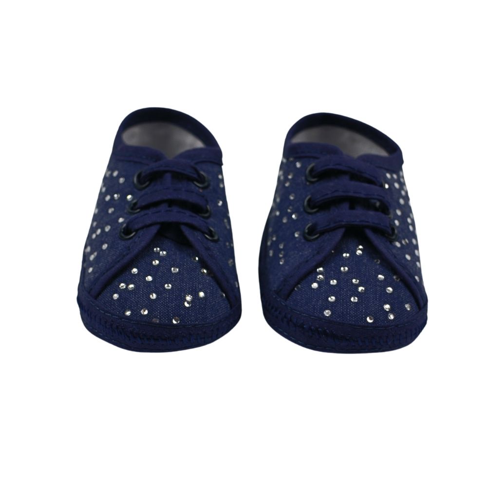 Il Trenino Baby Shoes Demin With Little Diamonds