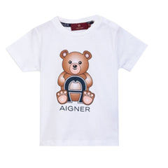 Aigner T-Shirt With Bear White