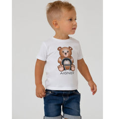 Aigner T-Shirt With Bear White