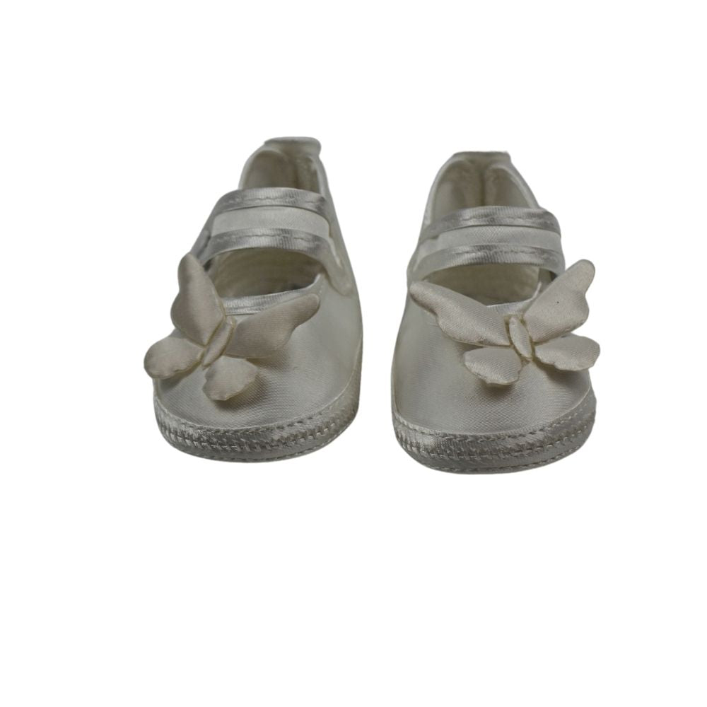 Il Trenino Baby Shoes With Butterfly White