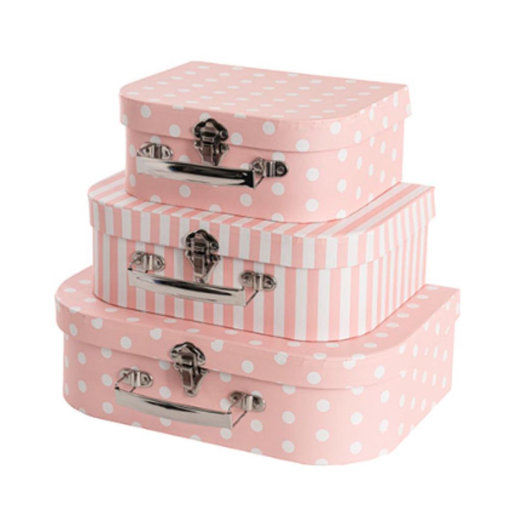 Gift Box Case Pink Dots Large 30x20x9cm