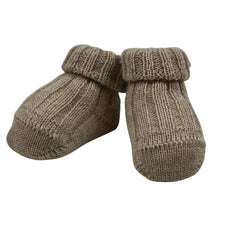 Il Trenino Baby Booties Beige