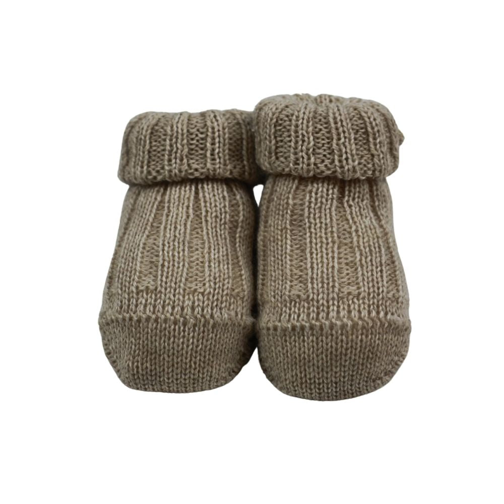 Il Trenino Baby Booties Beige