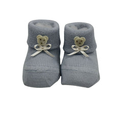 Il Trenino Baby Booties Light Blue