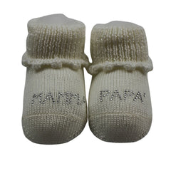 Il Trenino Baby Booties  Mamma & Papa Beige