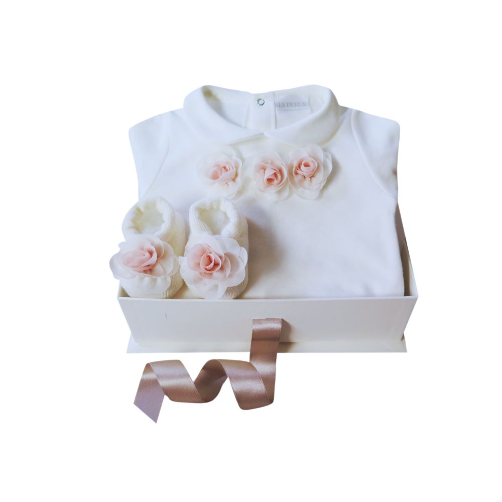 Gift Set La Perla With Pink Flowers