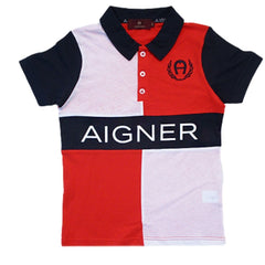 Aigner Polo Navy & Red