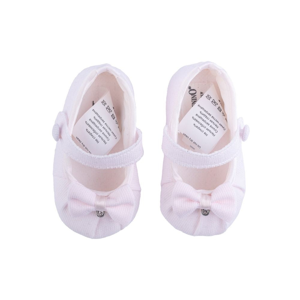 Il Trenino Baby Shoes With Bow Pink