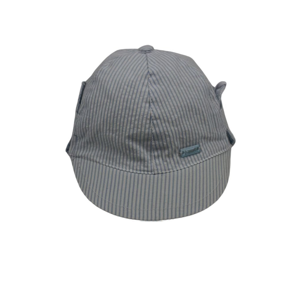 Il Trenino Baby Hat Stripes Light Blue