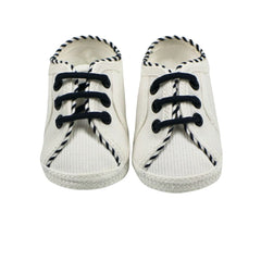 Il Trenino Baby Shoes White With Navy 6-12 months