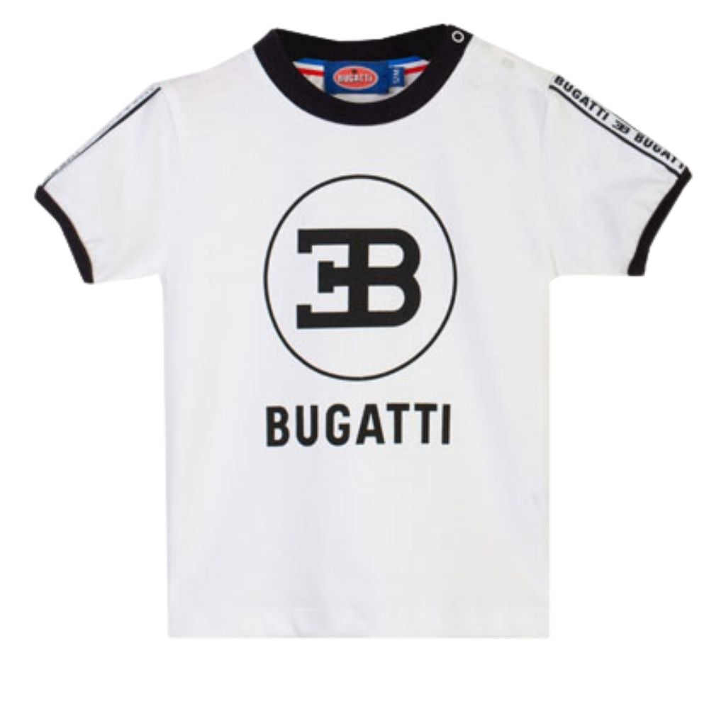 Bugatti T-Shirt White & Navy